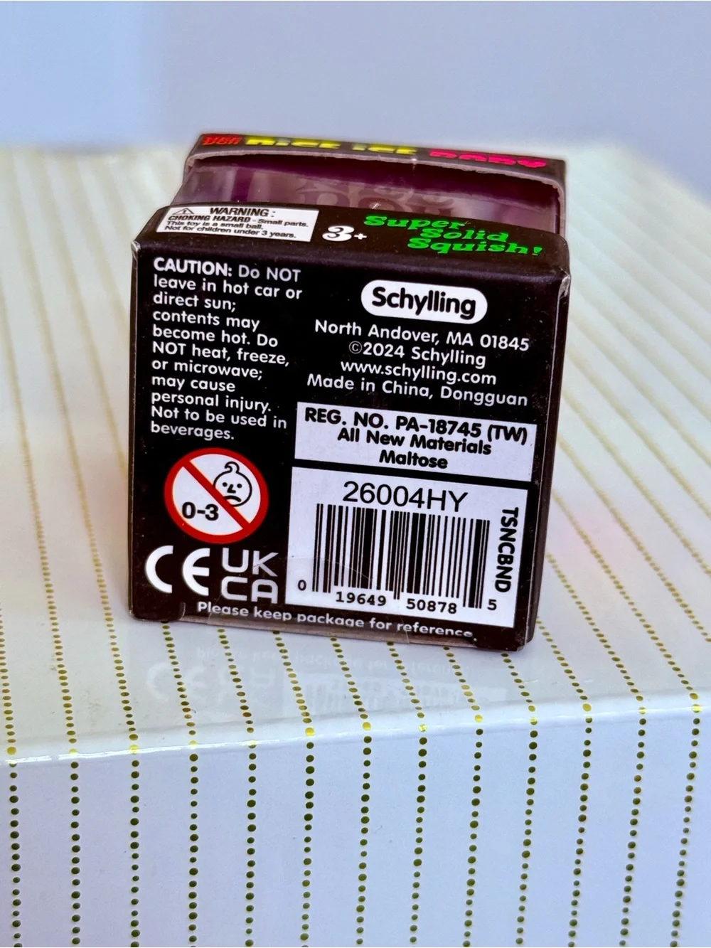 Needoh Nice Ice Baby HTF PURPLE Cube Super Solid Squish NIB Viral TikTok